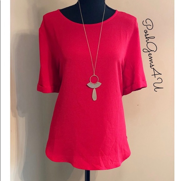 PRELOVED ✨ Sweet Rain Red Blouse - Picture 4 of 4